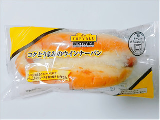 「トップバリュ ベストプライス コクとうまみのウインナーパン 袋1個」のクチコミ画像 by nag～ただいま留守にしております～さん