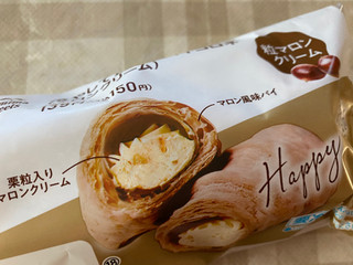 「ファミリーマート 冷やして食べるパイコロネ マロンクリーム」のクチコミ画像 by 好物は栗さん