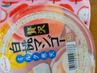 「たらみ 贅沢 白桃マンゴー ミルク寒天 カップ230g」のクチコミ画像 by おうちーママさん