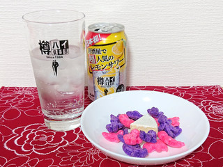 「MNH ゾンビスナック2 ピンク＆紫 エビのアヒージョ味 袋35g」のクチコミ画像 by よちえっちさん