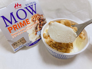 「森永 MOW PRIME バタークッキー＆クリームチーズ カップ105ml」のクチコミ画像 by ともぐもぐさん