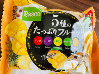 「Pasco 5種のたっぷりフルーツ リンゴ、レーズン、パイン、パパイヤ、オレンジ 袋1個」のクチコミ画像 by いもんぬさん