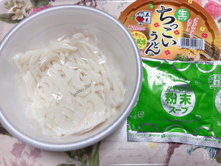 「五木 ちっこいうどん 香り豊かな松茸風味スープ カップ110g」のクチコミ画像 by なしなしなしなしさん