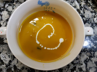 「SSK シェフズリザーブ レンジでおいしいごちそうスープ かぼちゃのポタージュ 袋150g」のクチコミ画像 by おうちーママさん