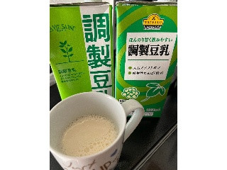 「トップバリュ ベストプライス ほんのり甘く飲みやすい 調製豆乳 大豆イソフラボン 植物性たんぱく飲料 パック1000ml」のクチコミ画像 by SweetSilさん