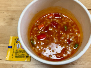 「日清食品 オシャーメシ トマトのスープごはん カップ60g」のクチコミ画像 by 踊る埴輪さん