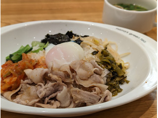 「nana’s green tea 高菜と豚肉の味噌和えビビンバ」のクチコミ画像 by ばぶたろうさん