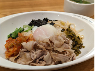 「nana’s green tea 高菜と豚肉の味噌和えビビンバ」のクチコミ画像 by ばぶたろうさん