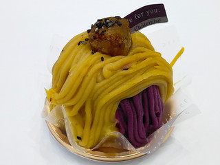 「シャトレーゼ 金時芋と紫芋のモンブラン」のクチコミ画像 by ばぶたろうさん