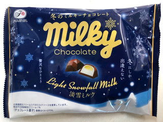 高評価】「冬のミルキーチョコレート 淡雪ミルク。気... - 不二家 冬の