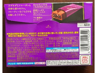 中評価】明治 本格洋酒チョコレート とろける冬のラム＆レーズンの感想