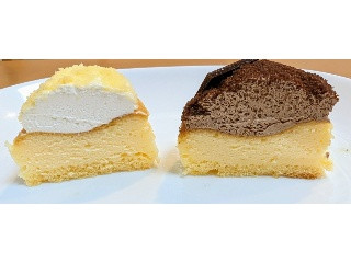 Uchi Cafe’ スフレチーズケーキ バニラホイップ＆チョコホイップ