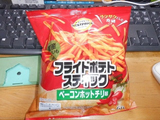 トップバリュ ベストプライス フライドポテトスティック ベーコンホットチリ味