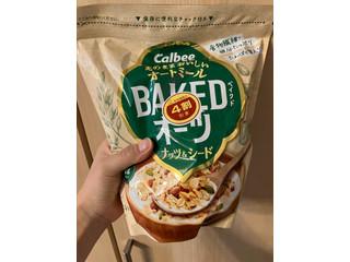 高評価】カルビー ベイクドオーツ ナッツ＆シードの感想