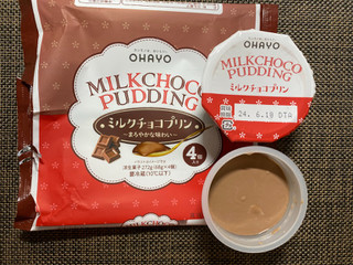 「オハヨー MILK CHOCO PUDDING カップ68g×4」のクチコミ画像 by わらびーずさん