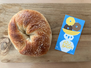 「AZU BAGEL ずんだあんクリームチーズ」のクチコミ画像 by こつめかわうそさん