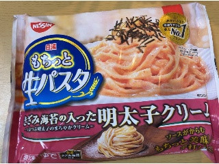 日清もちっと生パスタ 明太子クリーム