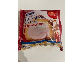 ひかえめに言ってクリーム多めのシュークリーム 森永れん乳いちご