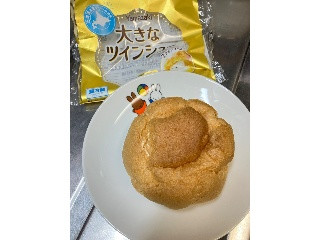 大きなツインシュー ホイップクリーム カスタードクリーム