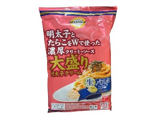トップバリュ ベストプライス 大盛り生パスタ明太子クリーム
