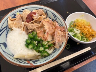丸亀製麺 梅とろろ豚しゃぶぶっかけ