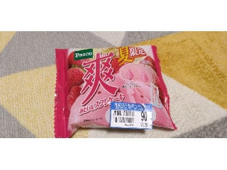 爽みたいなスフレケーキ 練乳いちご
