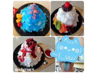 「ガスト 純氷かき氷 パチパチブルーハワイ」のクチコミ画像 by レビュアーさん