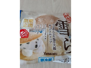 雪どら つぶあん入り塩豆大福＆ミルクホイップ
