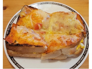コメダ珈琲店 たっぷりたまごのピザトースト