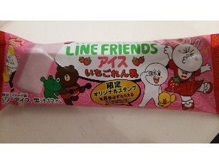 「森永 LINE FRIENDS アイス いちごれん乳 袋80ml」のクチコミ画像 by ﾙｰｷｰｽﾞさん