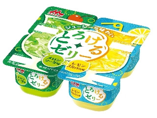 森永 とろけるゼリー メロンソーダ味＆レモンスカッシュ味