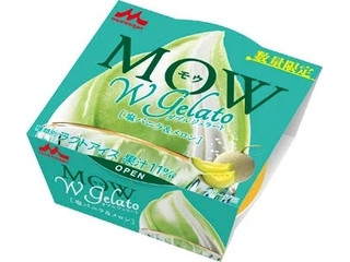 森永 MOW Wジェラート 塩バニラ&メロン