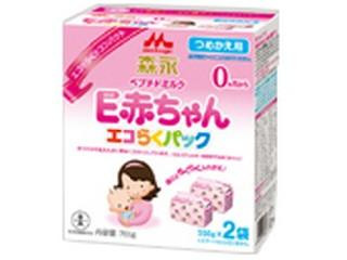 森永 ペプチドミルク E赤ちゃん エコらくパック つめかえ用 箱350g 2の