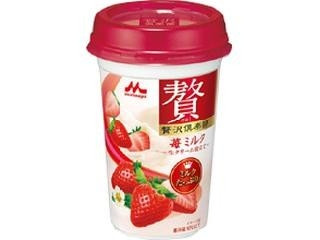 中評価】森永 贅沢倶楽部 苺ミルク カップ240ml(製造終了)のクチコミ