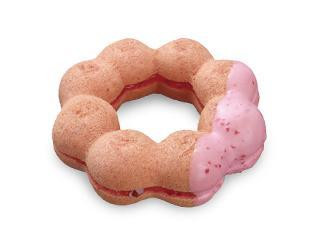 ミスタードーナツ　ピンク・チョコレートドーナツ型セロハンテープ　未使用に近い◆◆ ミスタードーナツ ピンク・チョコレートドーナツ型セロハンテープ 未