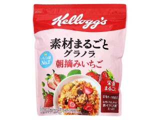 ケロッグ 素材まるごとグラノラ 朝摘みいちご 袋400gのクチコミ・評価