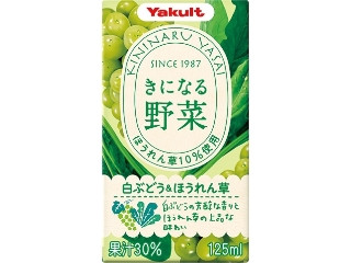 ヤクルト きになる野菜 白ぶどう＆ほうれん草（ヤクルト本社）クチコミ