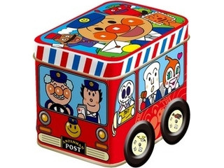 アンパンマン たのしい のりもの 缶 不二家 アンパンマン たのしいのりもの缶 空き缶 連結 車 バス