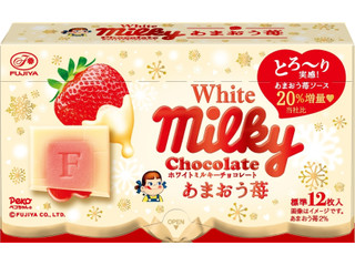 不二家 ホワイトミルキーチョコレート あまおう苺