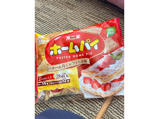 不二家 ホームパイ バター＆苺ミルフィーユ味