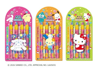 不二家 チョコえんぴつ サンリオキャラクターズ