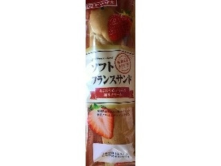 ヤマザキ ソフトフランスサンド あまおう苺ジャム＆練乳クリーム（山崎