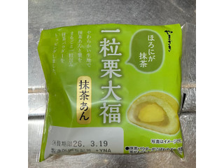 ヤマザキ 一粒栗大福 抹茶あん