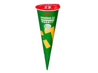 グリコ セブンティーンアイス ワッフルコーン 宇治抹茶ラテ（江崎