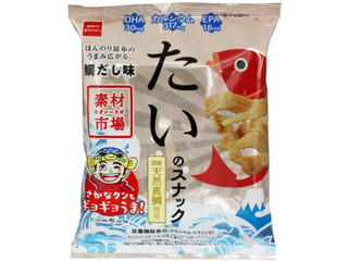おやつカンパニー 素材市場 たいのスナック ほんのり昆布のうまみ広がる、鯛だし味