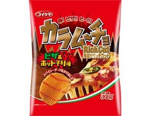 コイケヤ ポテトチップス カラムーチョリッチカット ピザ ホットチリ コイケヤ ポテトチップス カラムーチョリッチカット ピザ ホットチリ