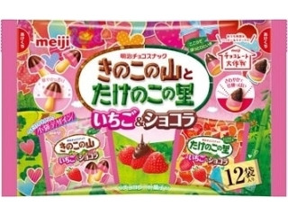 明治 きのこの山とたけのこの里 いちご＆ショコラ（明治）クチコミ34件