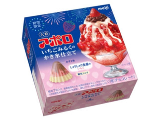 高評価】明治 大粒アポロ いちごみるくのかき氷仕立ての感想・クチコミ