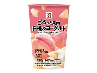 セブン＆アイ セブンプレミアム ごろっと果肉 白桃＆ヨーグルト