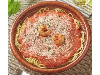 生パスタ ソースたっぷり海老のトマトクリーム